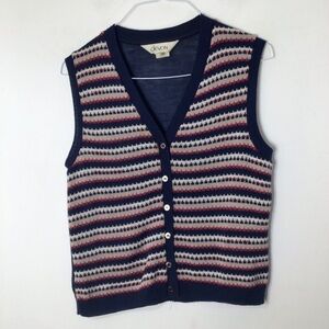 Devon union made vest women large stripe